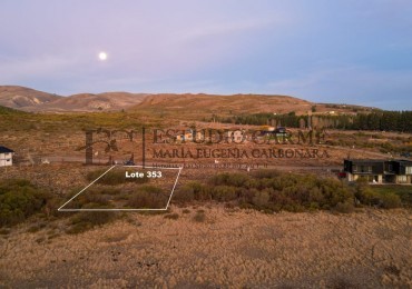 Barrancas de Dina Huapi lote 353 barrio privado a 15 km de Bariloche vigilancia plano vistas amenities tenis SUM